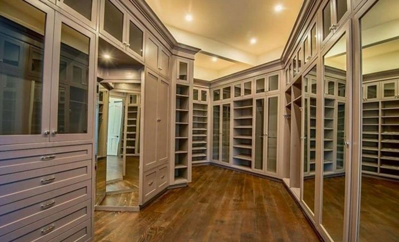 Cloth room inside Jake Paul's house